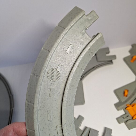 11 GeoTrax Gray Road Switch Straight Curved Intersection Train Track Lot - Picture 8 of 8